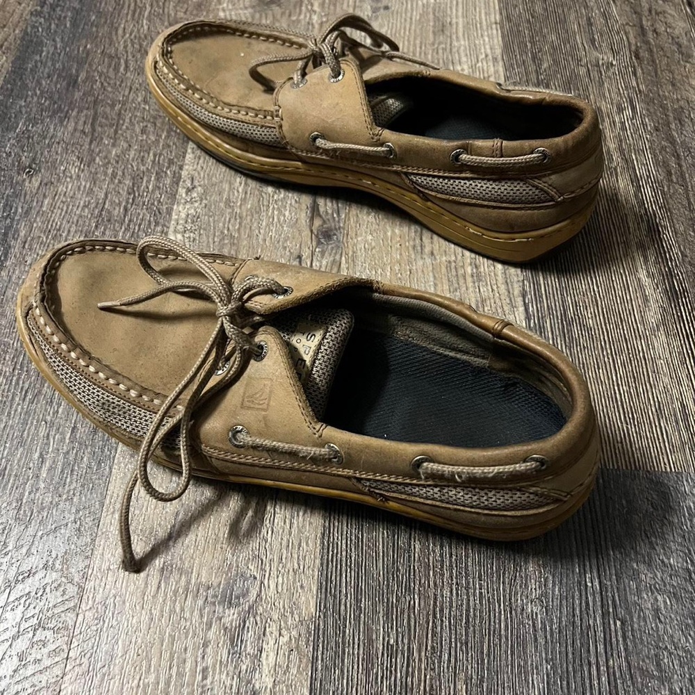 Sperry Men's Tan and Brown Boat-shoes - Picture 3 of 4